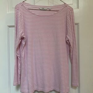 Vineyard Vines Cotton long sleeved tee Pink & White